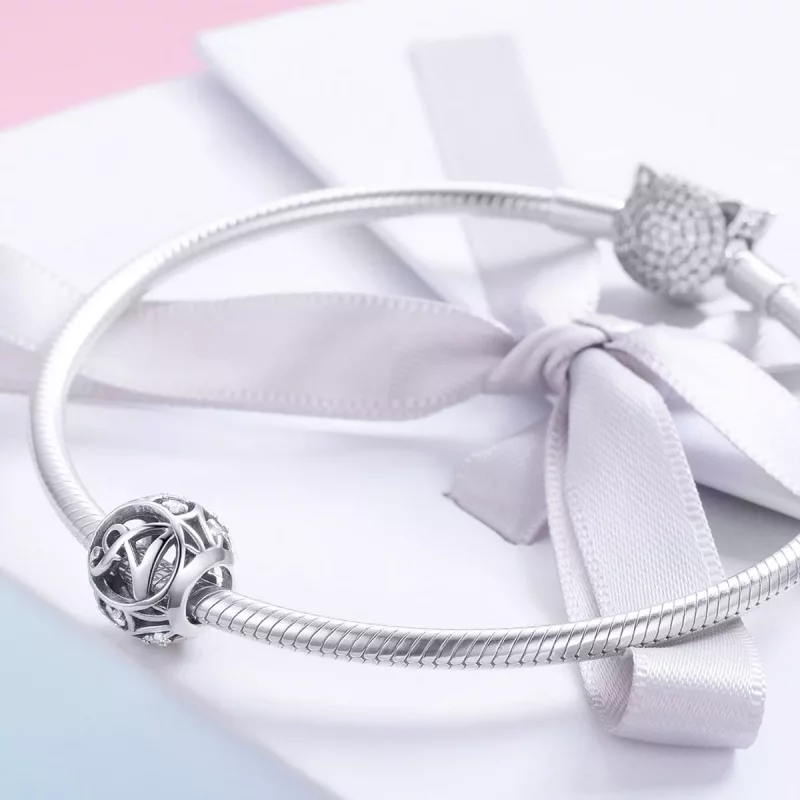 (afbeelding voor) Pandora Style Letter-A Bedel - SCC738-A - Bekijken 4