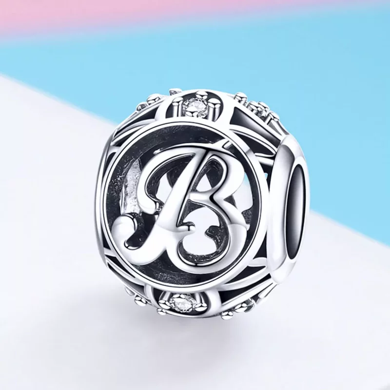 (afbeelding voor) Pandora Style Letter-B Bedel - SCC738-B - Bekijken 2