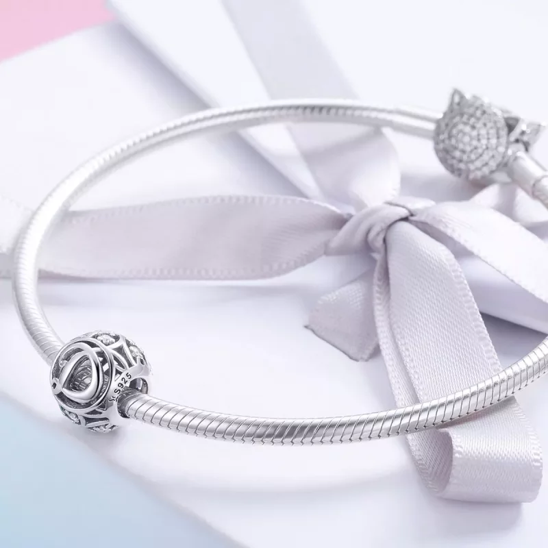 (afbeelding voor) Pandora Style Letter-D Bedel - SCC738-D - Bekijken 4
