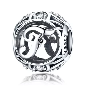 (afbeelding voor) Pandora Style Letter-F Bedel - SCC738-F