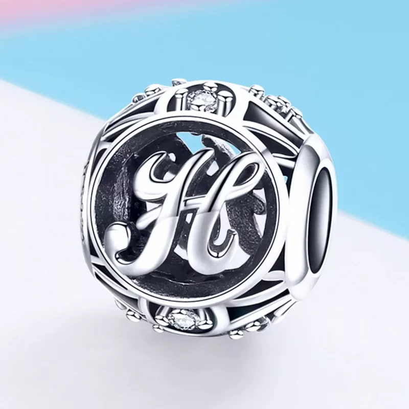 (afbeelding voor) Pandora Style Letter-H Bedel - SCC738-H - Bekijken 2