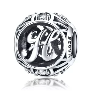 (afbeelding voor) Pandora Style Letter-H Bedel - SCC738-H