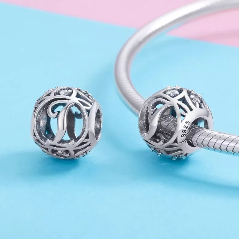(afbeelding voor) Pandora Style Letter-I Bedel - SCC738-I - Bekijken 3