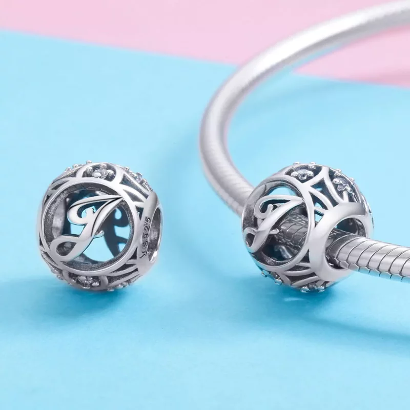 (afbeelding voor) Pandora Style Letter-J Bedel - SCC738-J - Bekijken 3