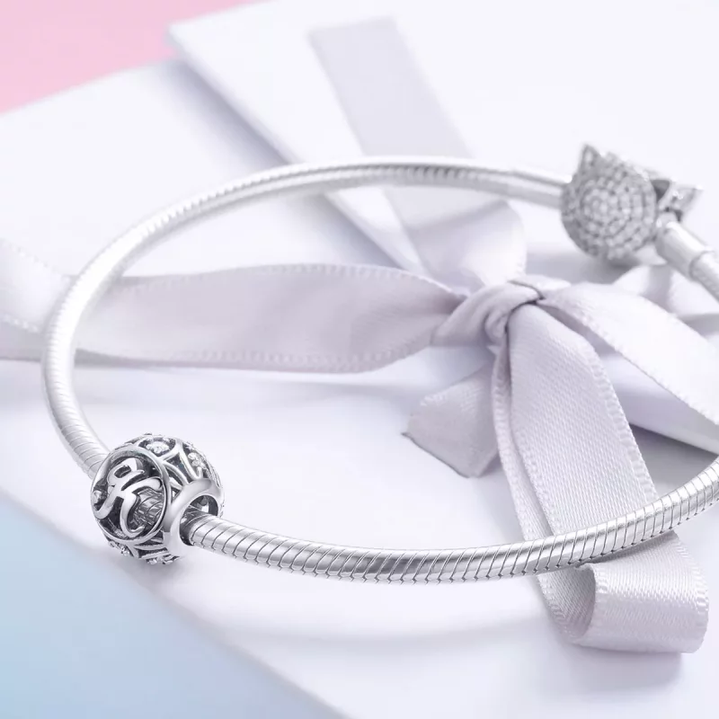 (afbeelding voor) Pandora Style Letter-K Bedel - SCC738-K - Bekijken 4