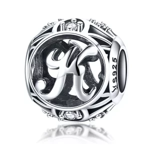 (afbeelding voor) Pandora Style Letter-K Bedel - SCC738-K