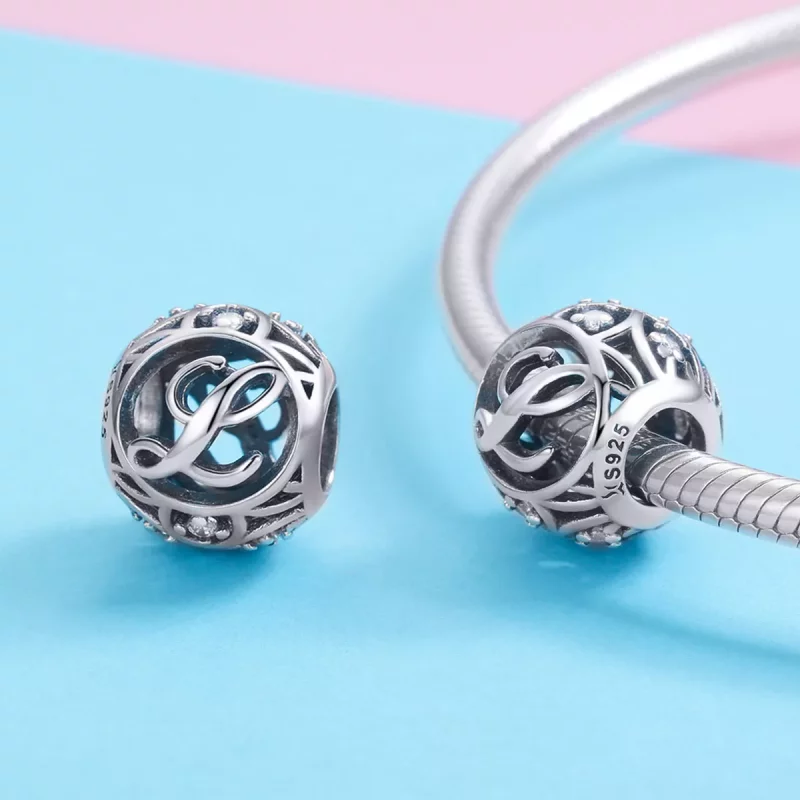 (afbeelding voor) Pandora Style Letter-L Bedel - SCC738-L - Bekijken 3