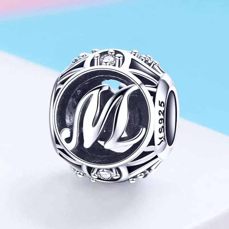 (afbeelding voor) Pandora Style Letter-M Bedel - SCC738-M - Bekijken 2
