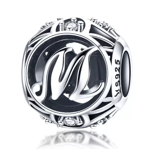 (afbeelding voor) Pandora Style Letter-M Bedel - SCC738-M