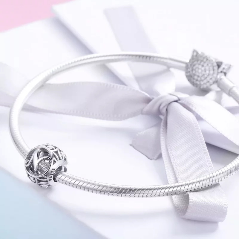 (afbeelding voor) Pandora Style Letter-N Bedel - SCC738-N - Bekijken 4