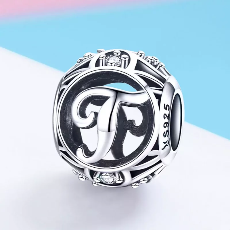 (afbeelding voor) Pandora Style Letter-T Bedel - SCC738-T - Bekijken 2