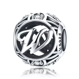 (afbeelding voor) Pandora Style Letter-W Bedel - SCC738-W