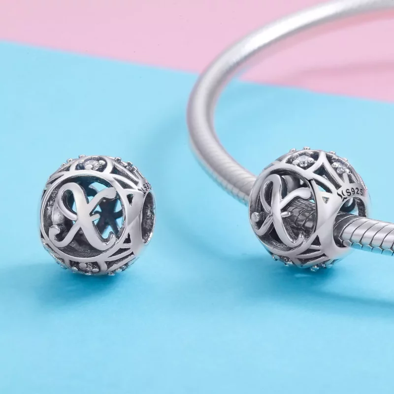 (afbeelding voor) Pandora Style Letter-X Bedel - SCC738-X - Bekijken 3