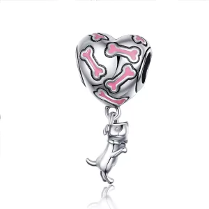 Pandora Style Leuk Puppy Hangende Bedel - SCC1199 (afbeelding voor) Pandora Style Leuk Puppy Hangende Bedel - SCC1199