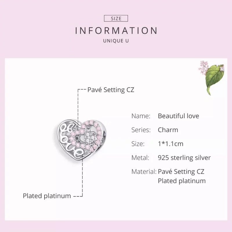 (afbeelding voor) Pandora Style Liefde Bloem Bedel - SCC1301 - Bekijken 3