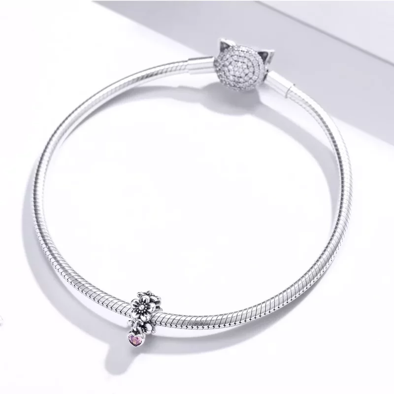 (afbeelding voor) Pandora Style Liefde Bloem Bedel - SCC1485 - Bekijken 3