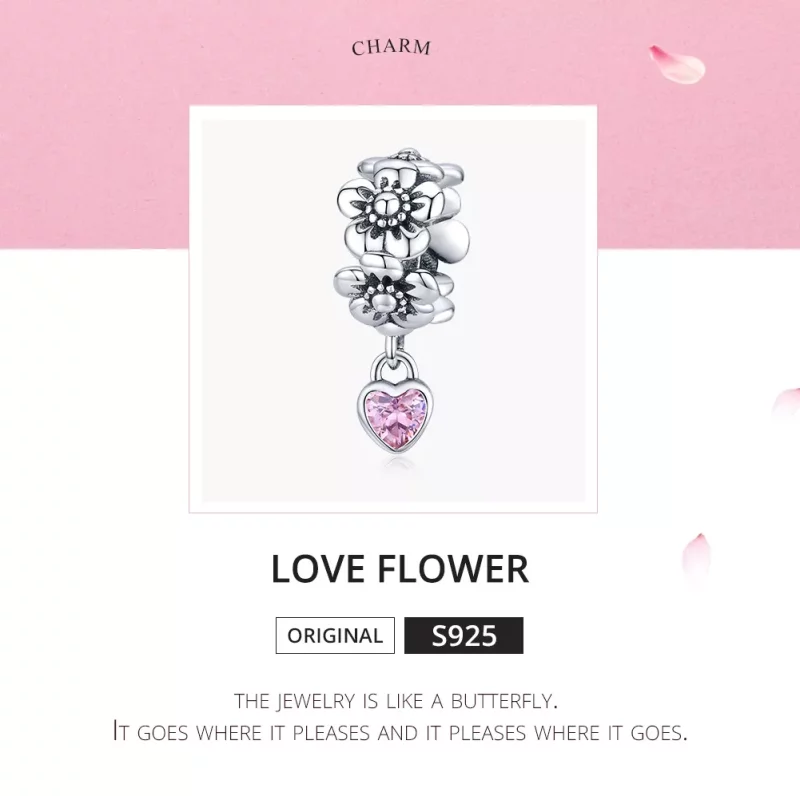 (afbeelding voor) Pandora Style Liefde Bloem Bedel - SCC1485 - Bekijken 5