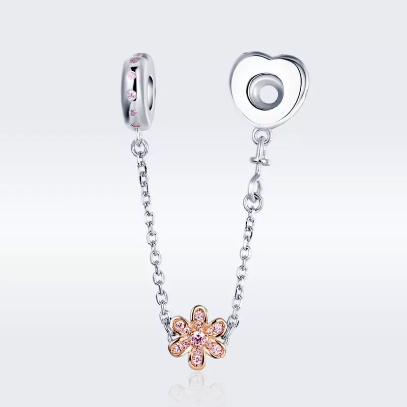 (afbeelding voor) Pandora Style Liefde Bloem Veiligheidsketting - SCC1113 - Bekijken 3