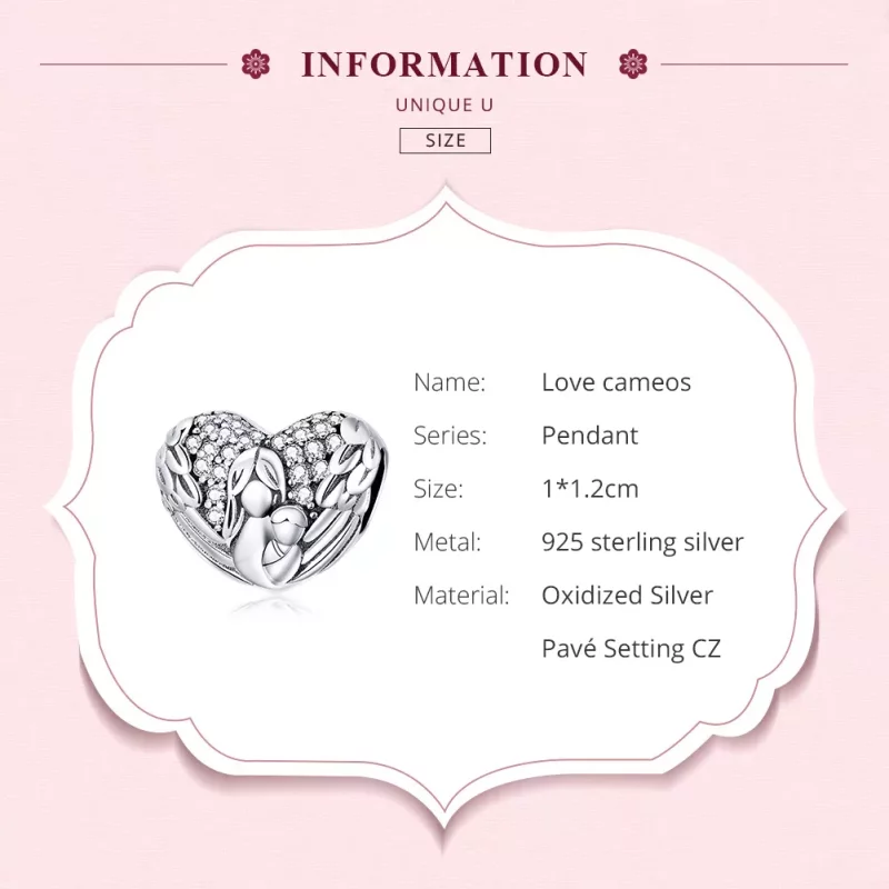 (afbeelding voor) Pandora Style liefde cameo's Bedel - SCC1462 - Bekijken 6