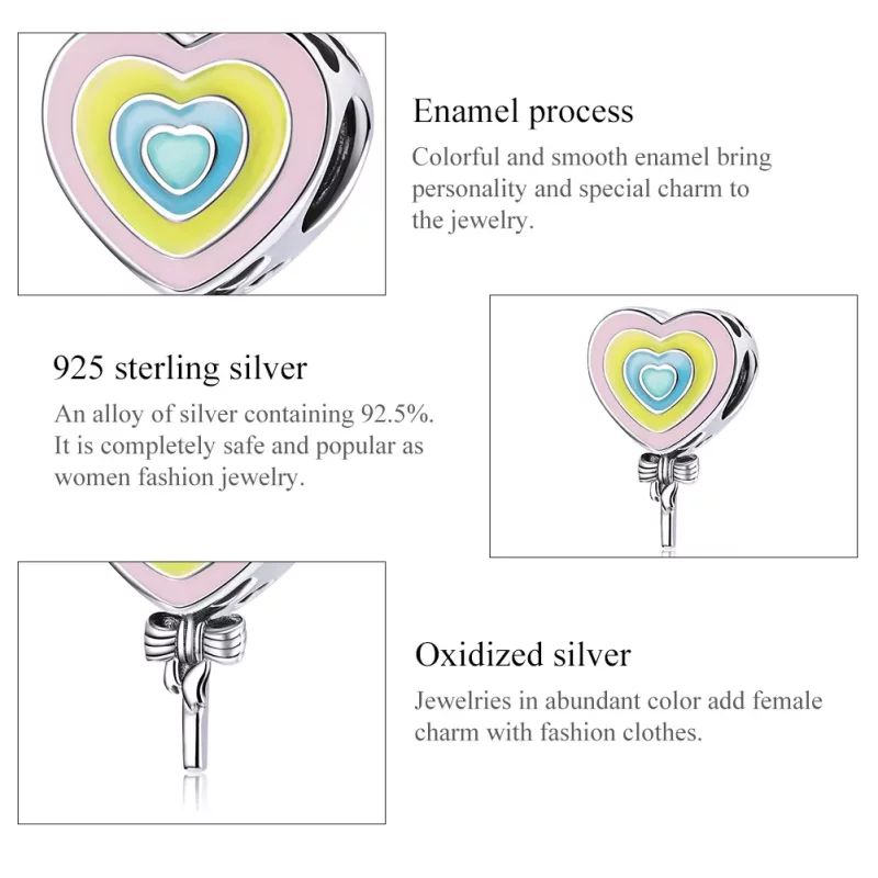 (afbeelding voor) Pandora Style liefde cardiogram Bedel - SCC1746 - Bekijken 7