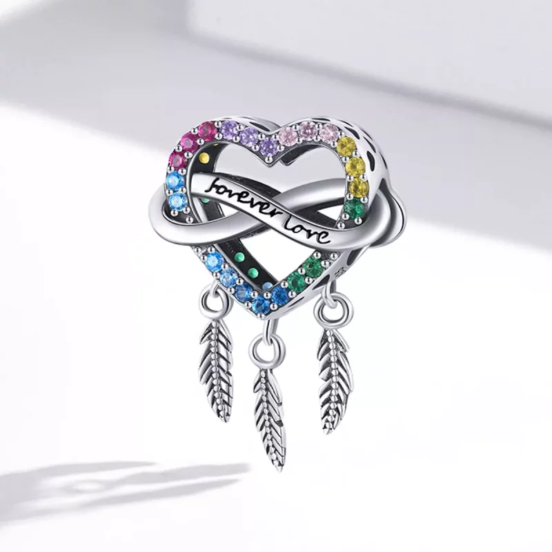 (afbeelding voor) Pandora Style Liefde Droom Catcher Bedel - BSC506 - Bekijken 2
