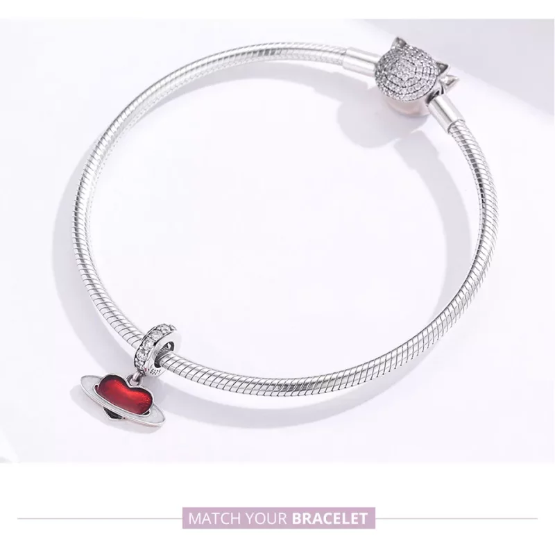 (afbeelding voor) Pandora Style Liefde Planeet Hangende Bedel - SCC1165 - Bekijken 7