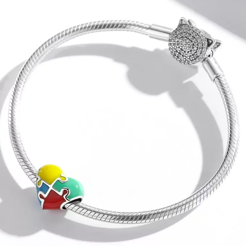 (afbeelding voor) Pandora Style Liefde Puzzel Bedel - BSC547 - Bekijken 3