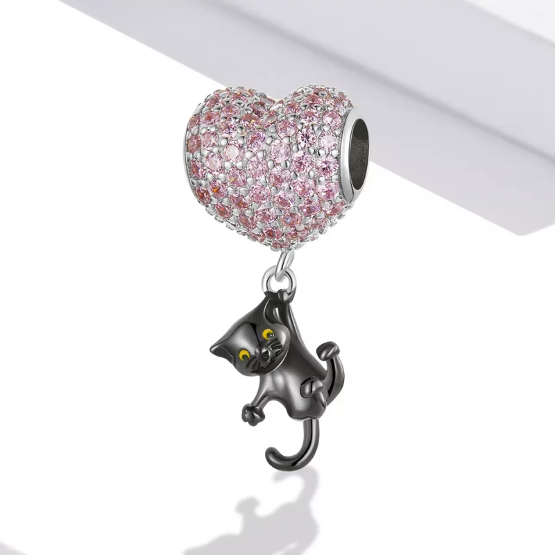 (afbeelding voor) Pandora Style Liefdesballon Zwarte Kat Bedel - SCC2115 - Bekijken 2