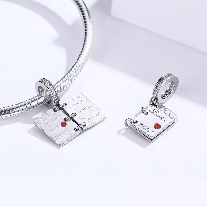 (afbeelding voor) Pandora Style Liefdesbrief Hangende Bedel - SCC1262 - Bekijken 4