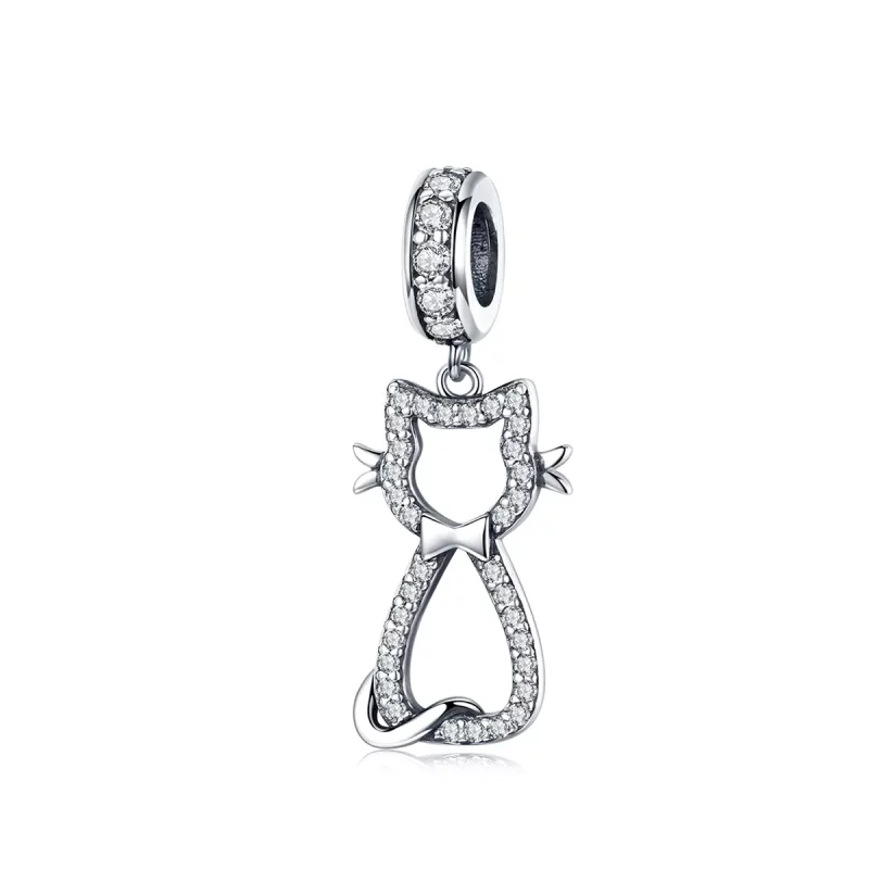 (afbeelding voor) Pandora Style Lieve kat Hangende Bedel - SCC1162