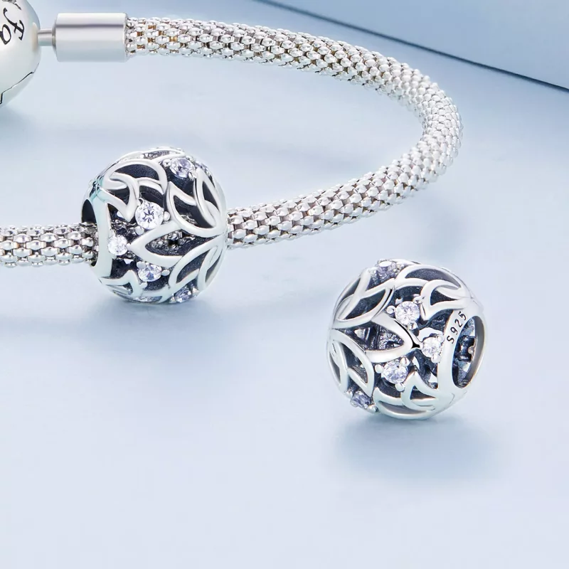 (afbeelding voor) Pandora Style Lotus Bedel - BSC675 - Bekijken 4
