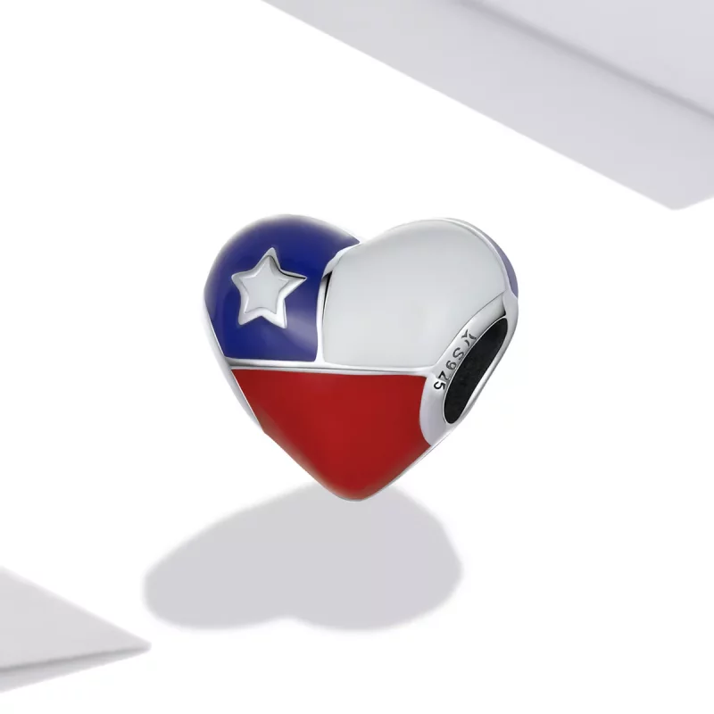 (afbeelding voor) Pandora Style Love Chile Vlag Bedel - SCC2110 - Bekijken 2