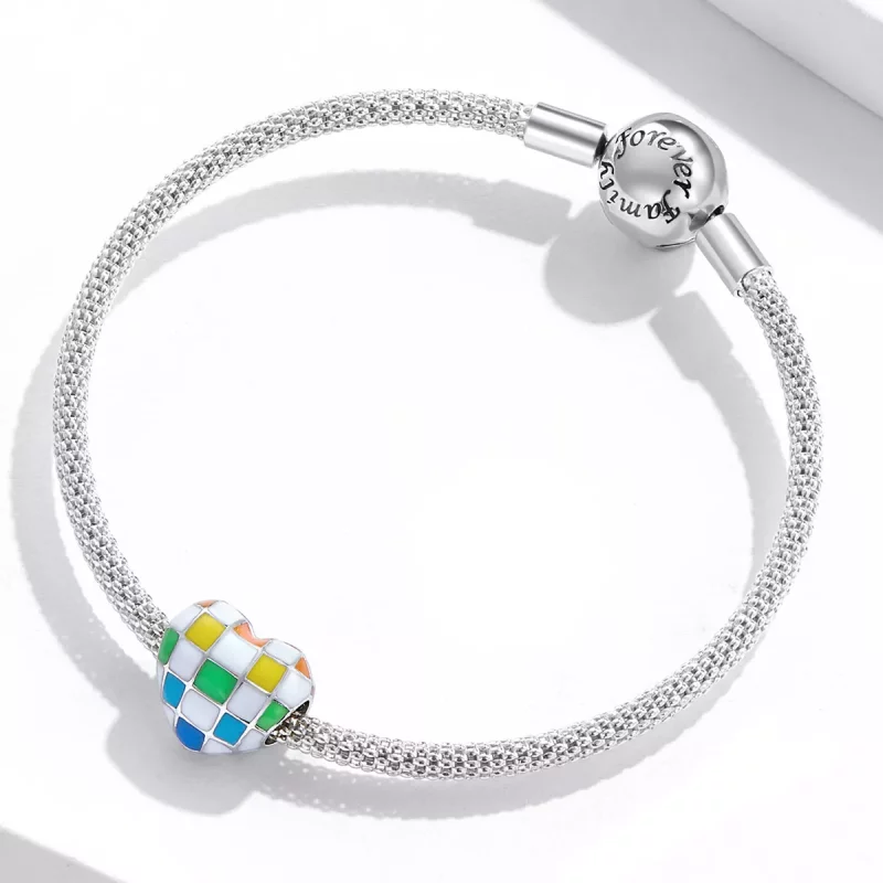 (afbeelding voor) Pandora Style Love Rainbow Dambord Bedel - SCC2131 - Bekijken 3
