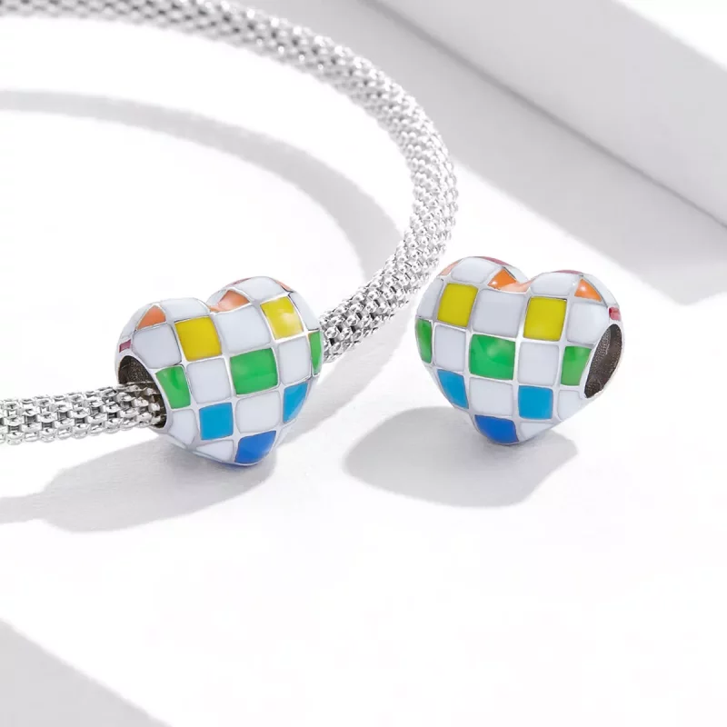 (afbeelding voor) Pandora Style Love Rainbow Dambord Bedel - SCC2131 - Bekijken 4