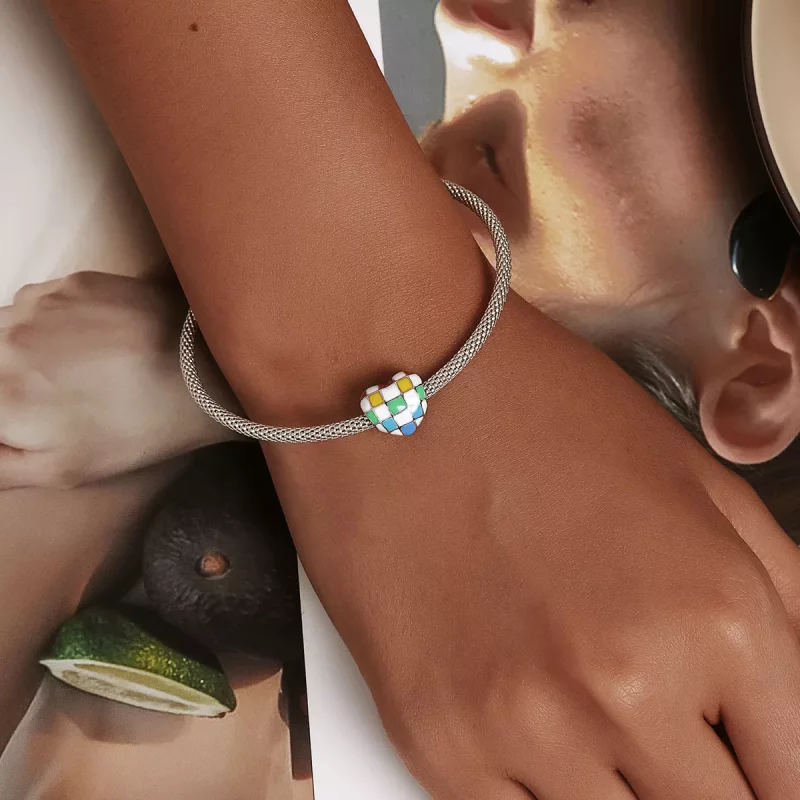 (afbeelding voor) Pandora Style Love Rainbow Dambord Bedel - SCC2131 - Bekijken 5