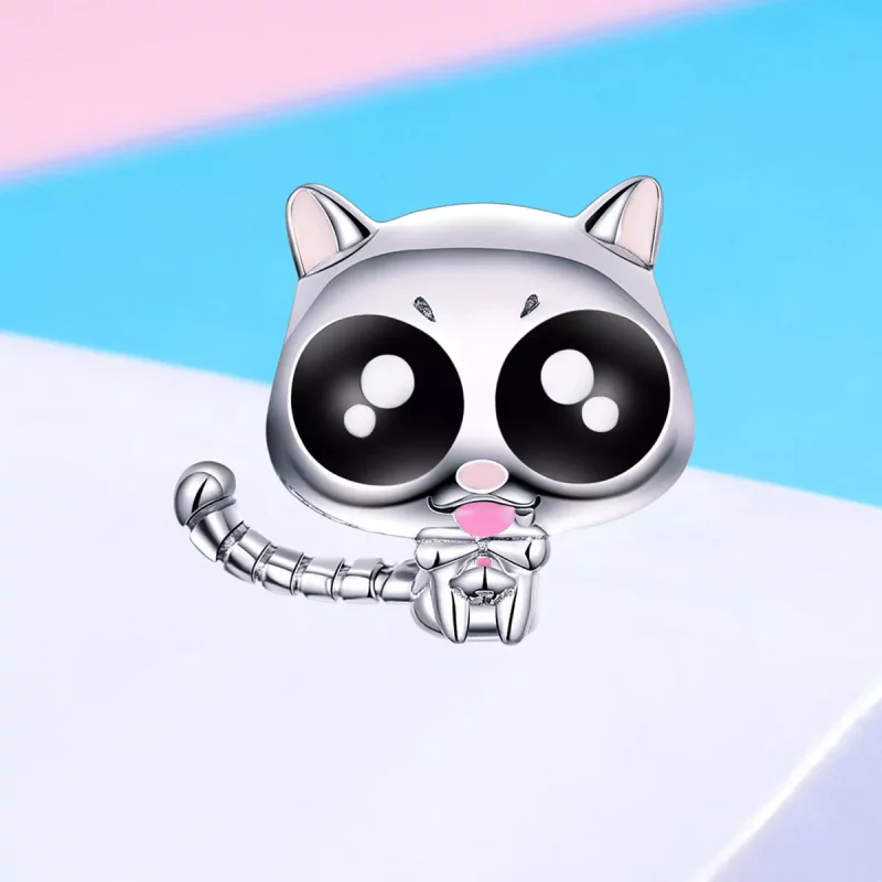 (afbeelding voor) Pandora Style Lucky Kitty Kat Bedel - BSC055 - Bekijken 2