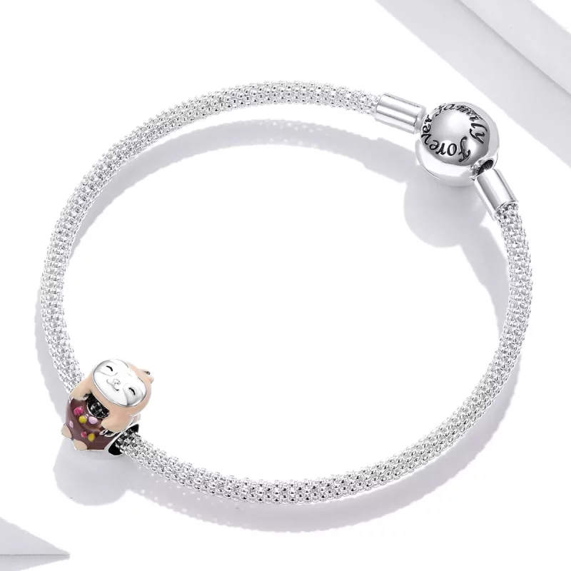 (afbeelding voor) Pandora Style Luiaard Donut Bedel - SCC1881 - Bekijken 3