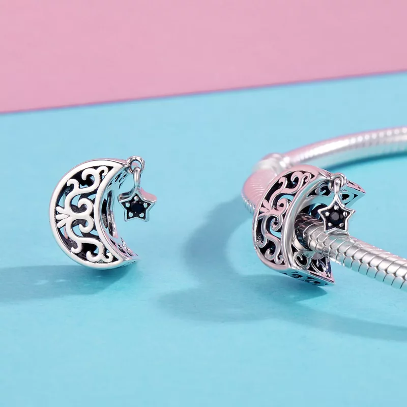 (afbeelding voor) Pandora Style Maan en ster Bedel - SCC483 - Bekijken 6