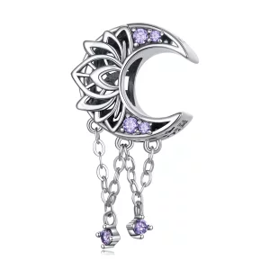 Pandora Style Maan Kwastje Bedel - BSC636 (afbeelding voor) Pandora Style Maan Kwastje Bedel - BSC636