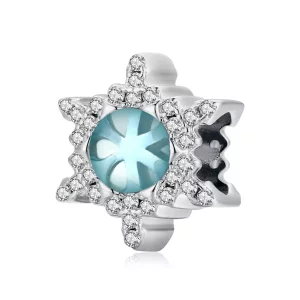 (afbeelding voor) Pandora Style Maansteen Sneeuwvlok Bedel - BSC512