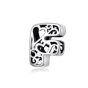 Pandora Style Magische Brief F Bedel - SCC1229-F (afbeelding voor) Pandora Style Magische Brief F Bedel - SCC1229-F