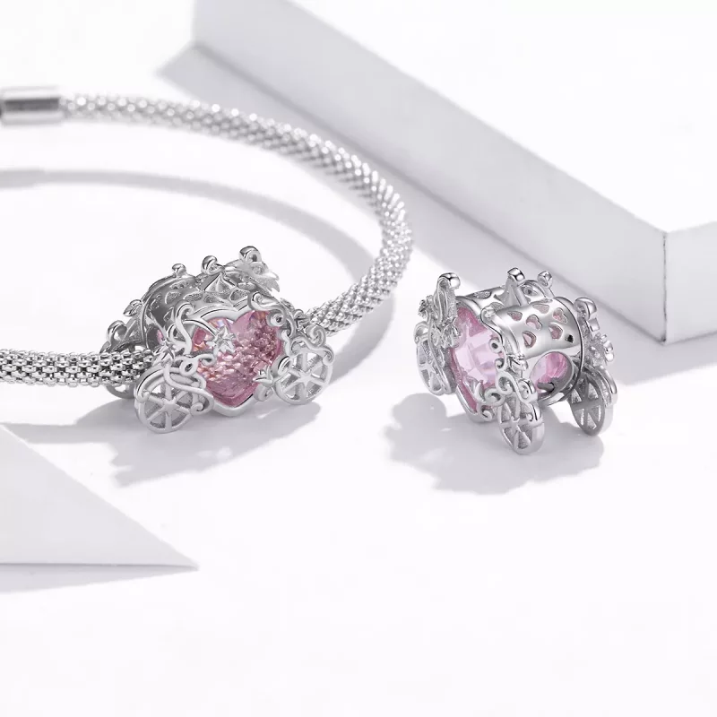 (afbeelding voor) Pandora Style Magische koets Bedel - BSC412 - Bekijken 4