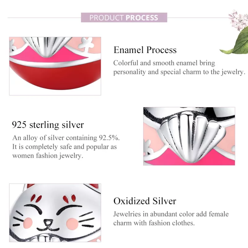 (afbeelding voor) Pandora Style Maneki Neko Bedel - SCC1341 - Bekijken 8