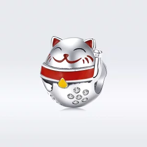 (afbeelding voor) Pandora Style Maneki Neko Bedel - SCC1374