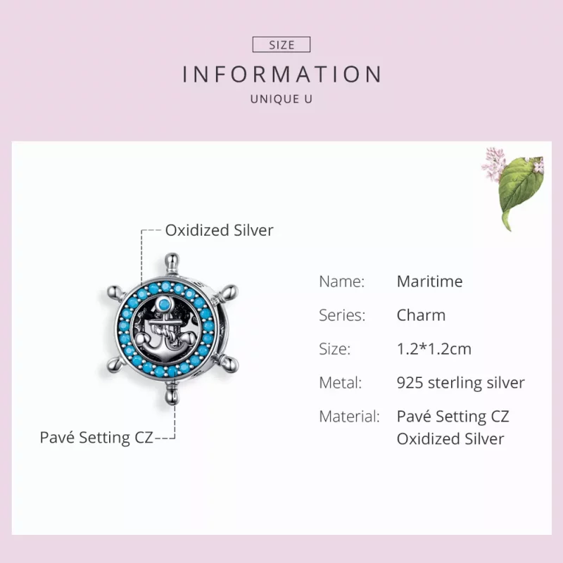 (afbeelding voor) Pandora Style Maritiem Bedel - SCC1200 - Bekijken 3