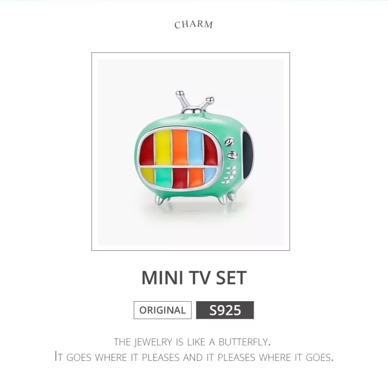 (afbeelding voor) Pandora Style Mini kleuren-tv Bedel - SCC1861 - Bekijken 6