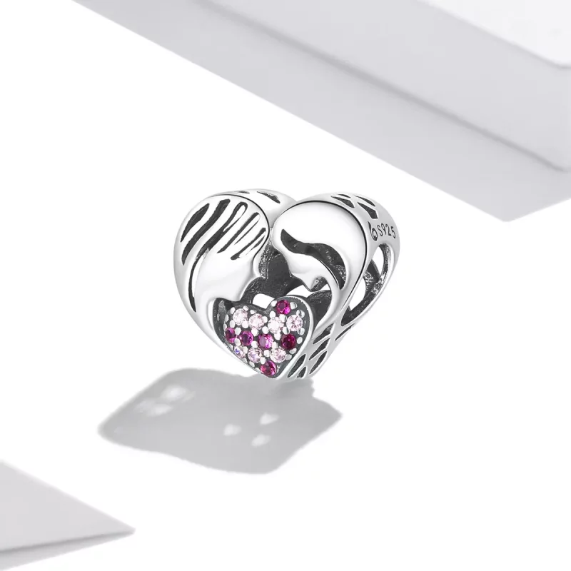 (afbeelding voor) Pandora Style Moeder en dochter houden van Silhouet Bedel - BSC575 - Bekijken 2