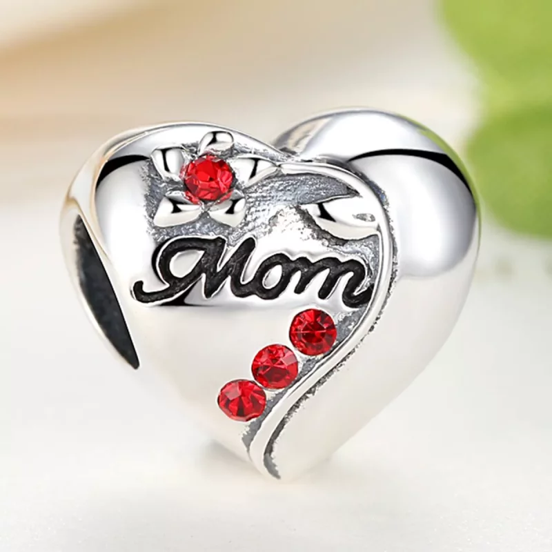 (afbeelding voor) Pandora Style moeder hart Bedel - SCC004 - Bekijken 3