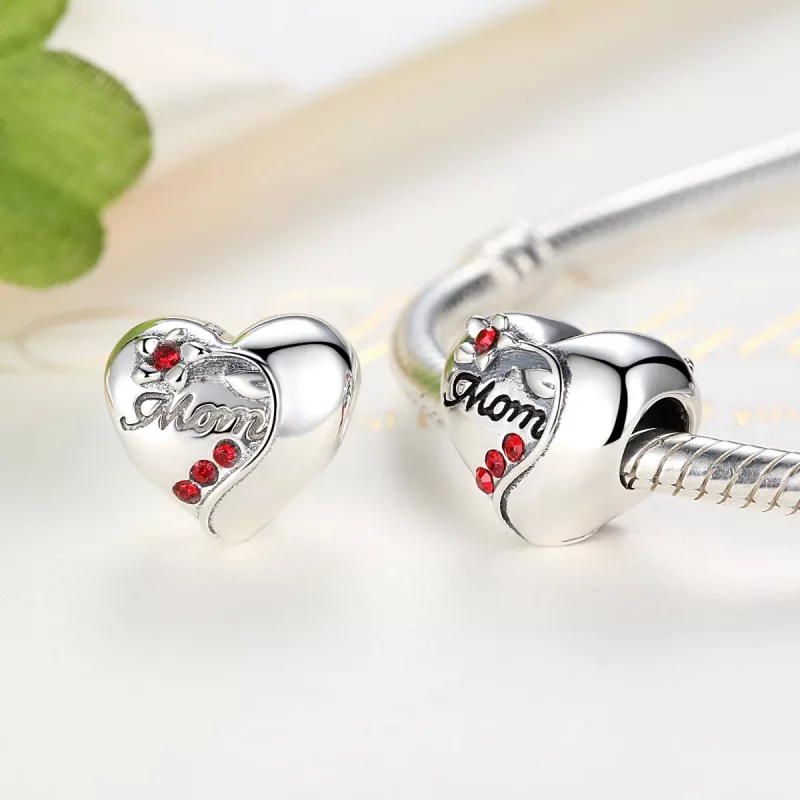 (afbeelding voor) Pandora Style moeder hart Bedel - SCC004 - Bekijken 4