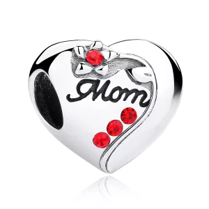 (afbeelding voor) Pandora Style moeder hart Bedel - SCC004